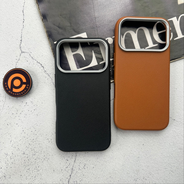 iPhone 17 Pro - Soft Leather Texture Slim TPU Case