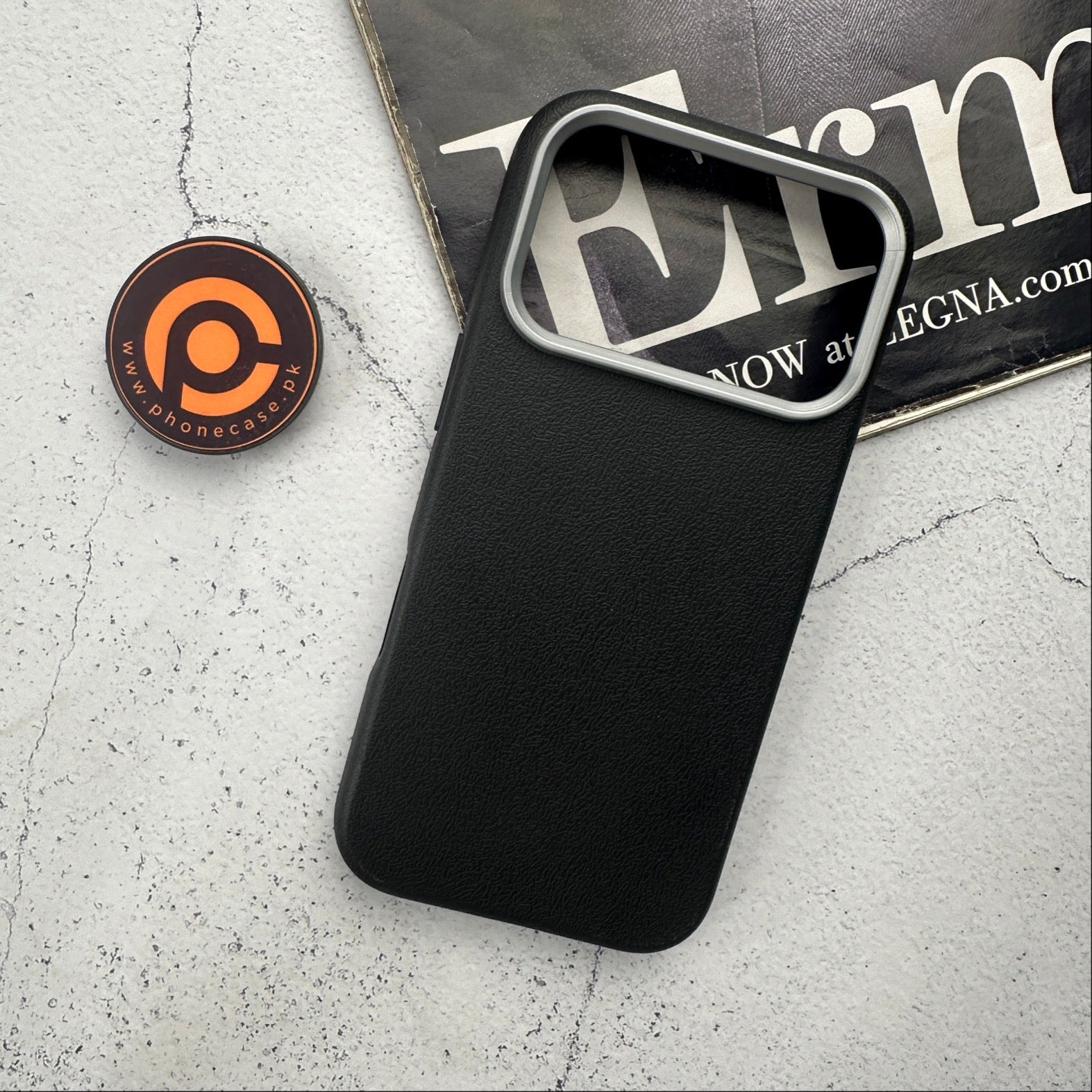 iPhone 17 Pro - Soft Leather Texture Slim TPU Case