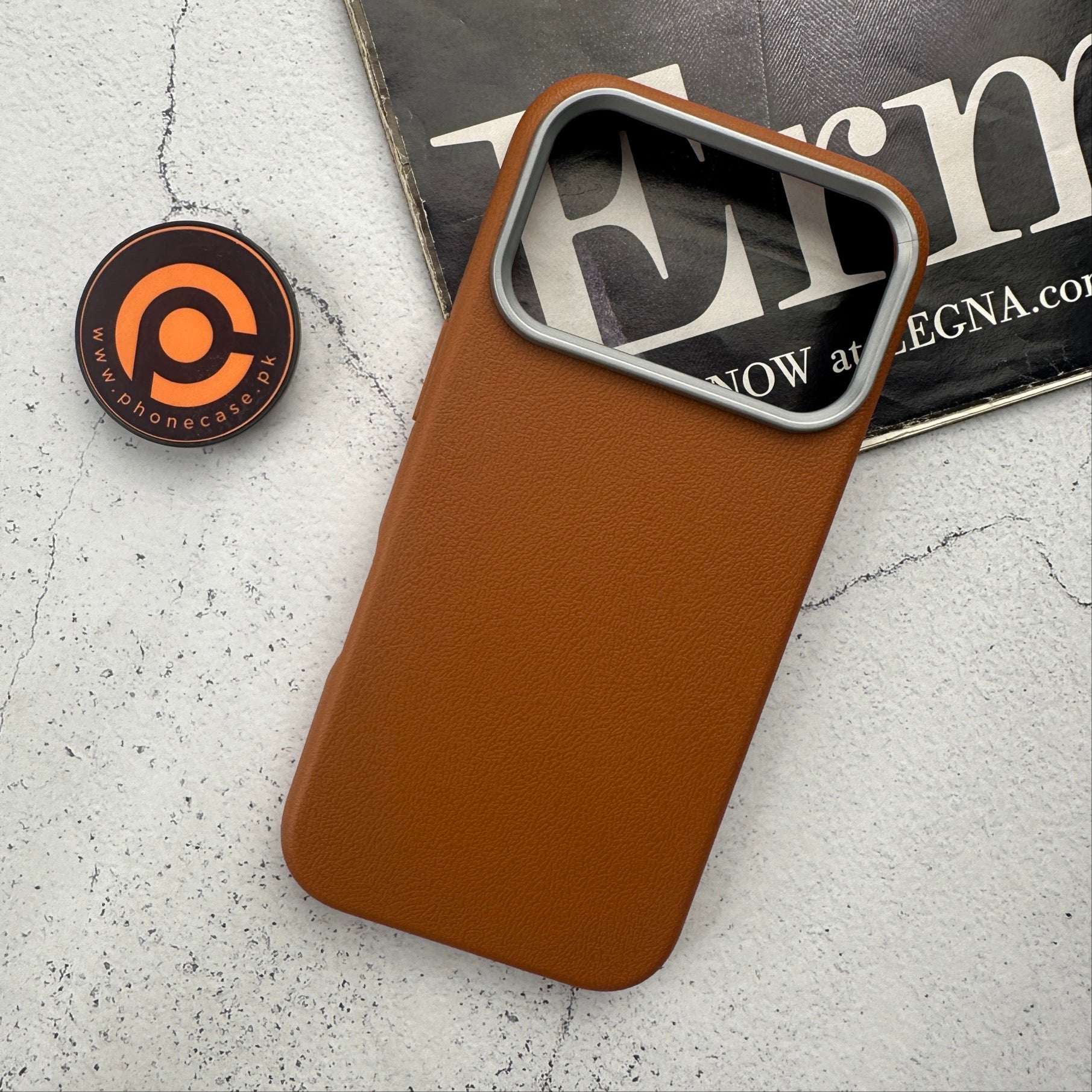 iPhone 17 Pro - Soft Leather Texture Slim TPU Case