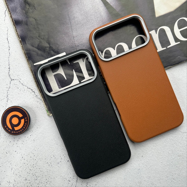 iPhone 17 Pro Max - Soft Leather Texture Slim TPU Case