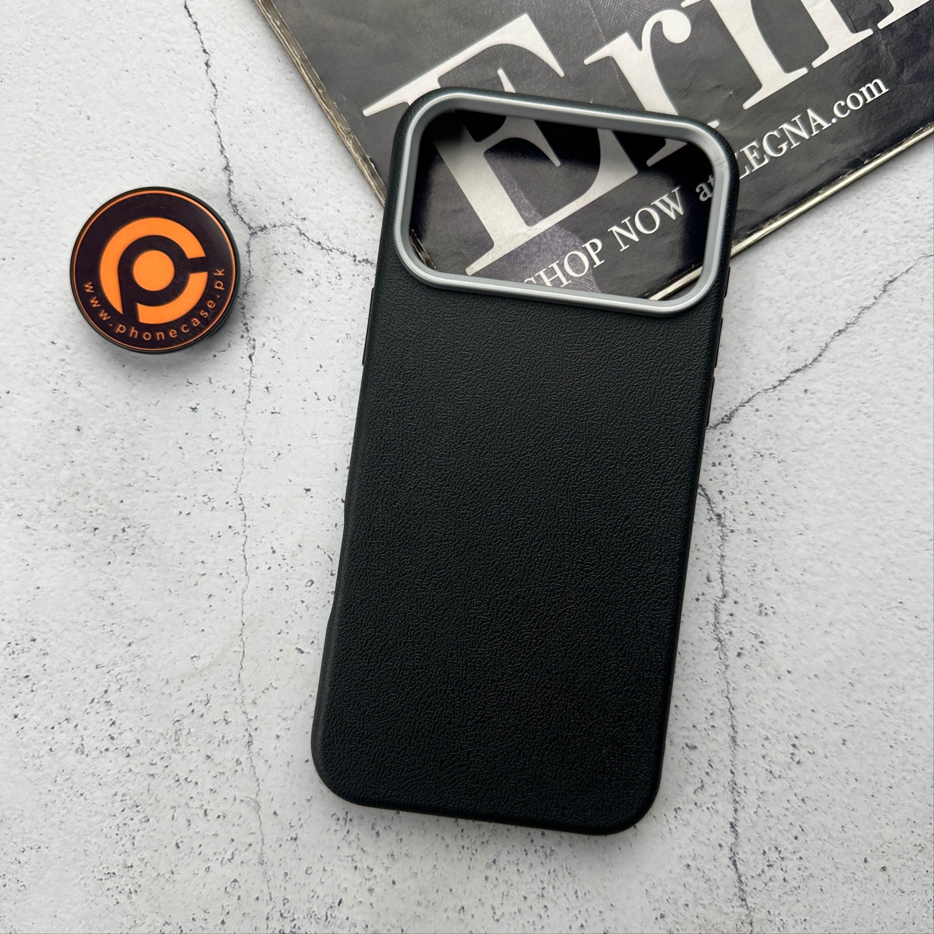iPhone 17 Pro Max - Soft Leather Texture Slim TPU Case