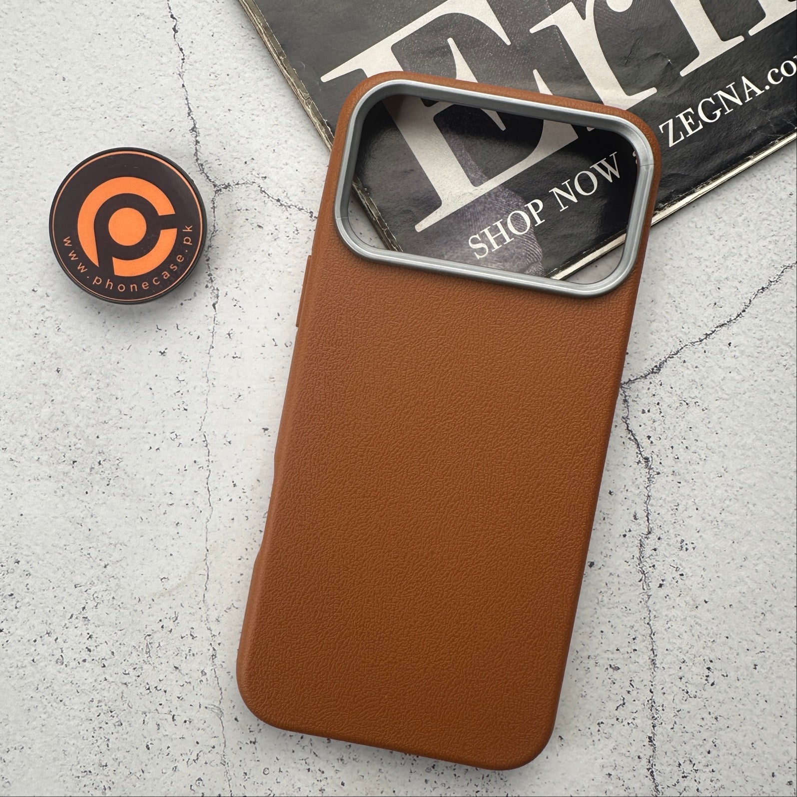 iPhone 17 Pro Max - Soft Leather Texture Slim TPU Case
