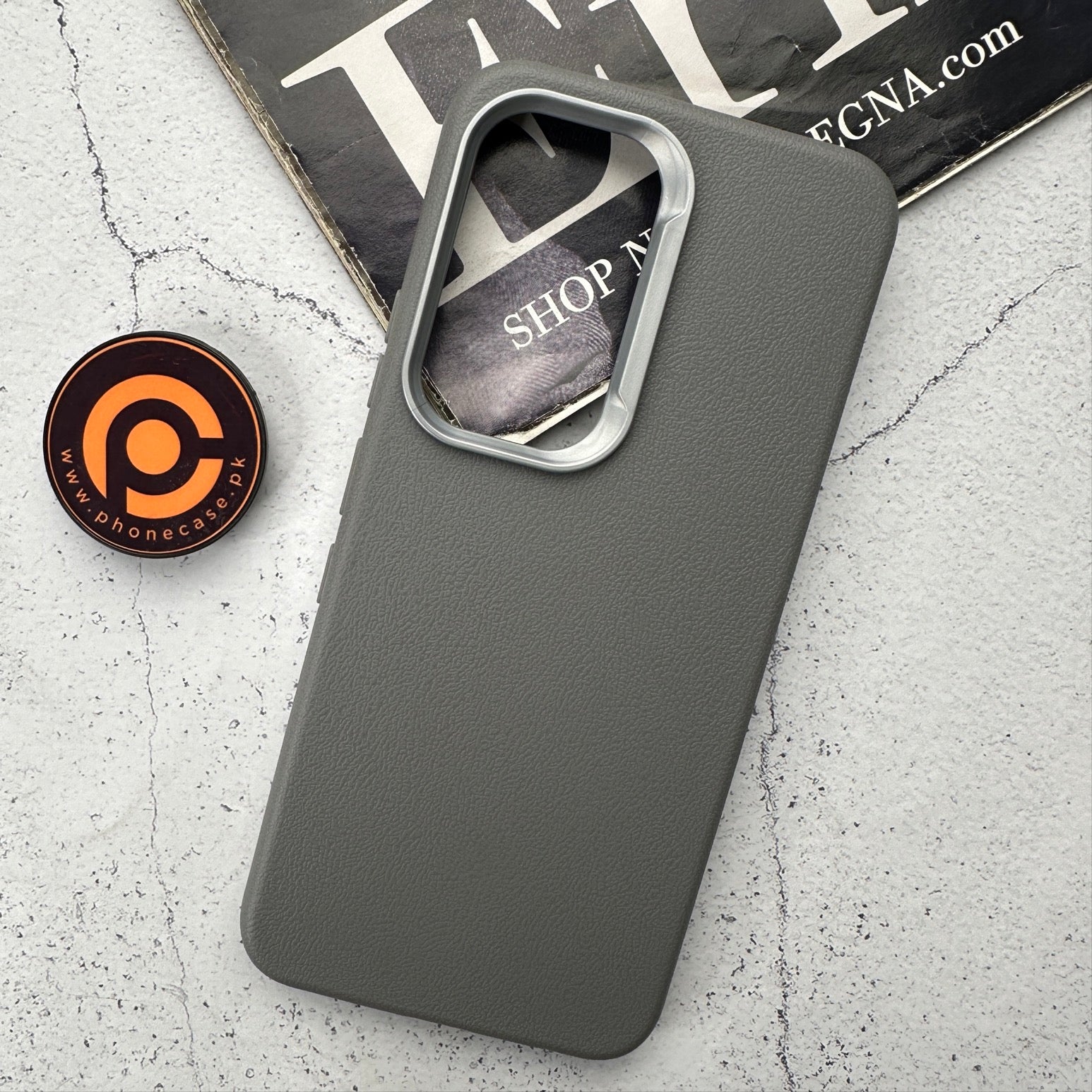 Infinix Hot 60 Pro - Soft Leather Texture Slim TPU Case