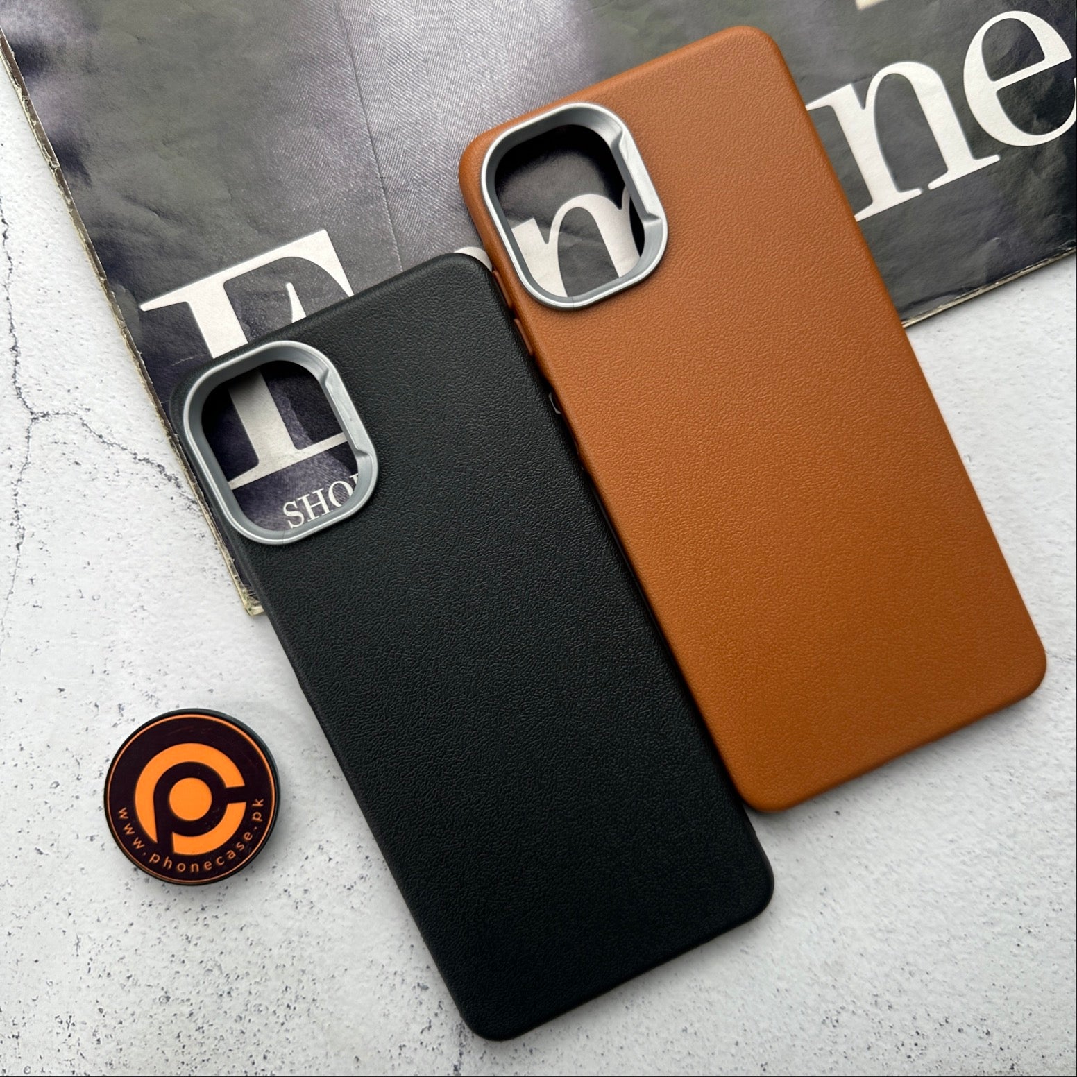 Samsung Galaxy A07 - Soft Leather Texture Slim TPU Case