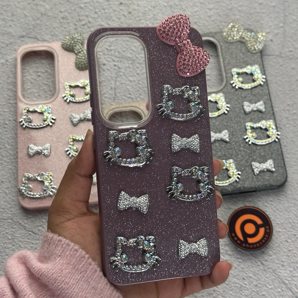 Infinix Hot 60 Pro Plus - Cute Kitty Pookie Glitter Diamond Case