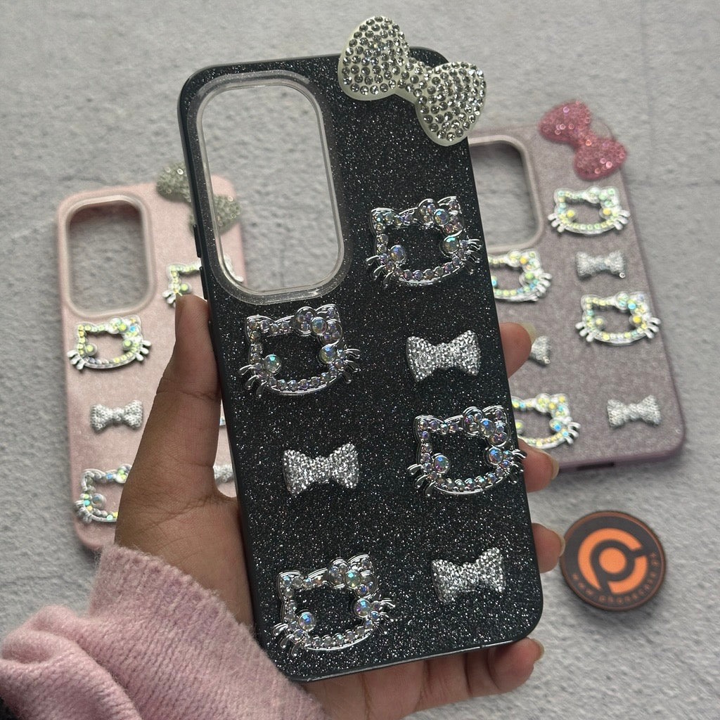 Infinix Hot 60 Pro Plus - Cute Kitty Pookie Glitter Diamond Case
