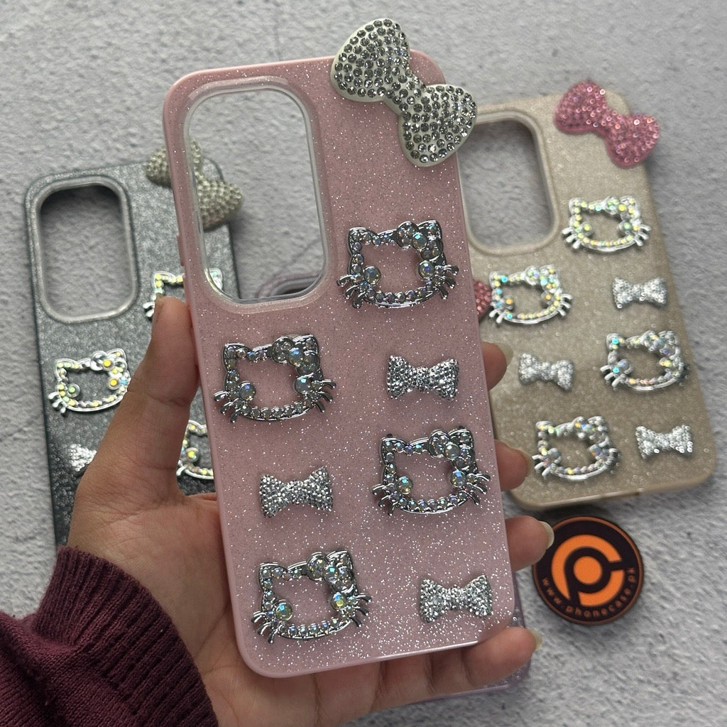 Tecno Spark 40 Pro Plus 4G - Cute Kitty Pookie Glitter Diamond Case