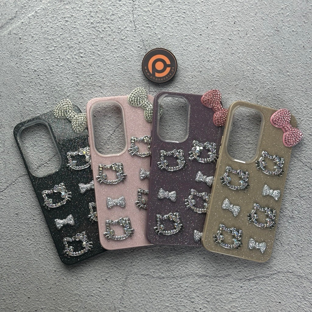 Tecno Spark 40 Pro Plus 4G - Cute Kitty Pookie Glitter Diamond Case