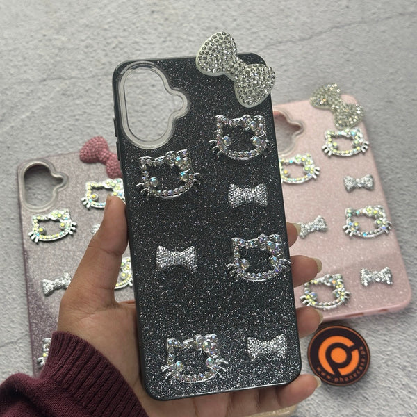 Samsung Galaxy A07 4G - Cute Kitty Pookie Glitter Diamond Case