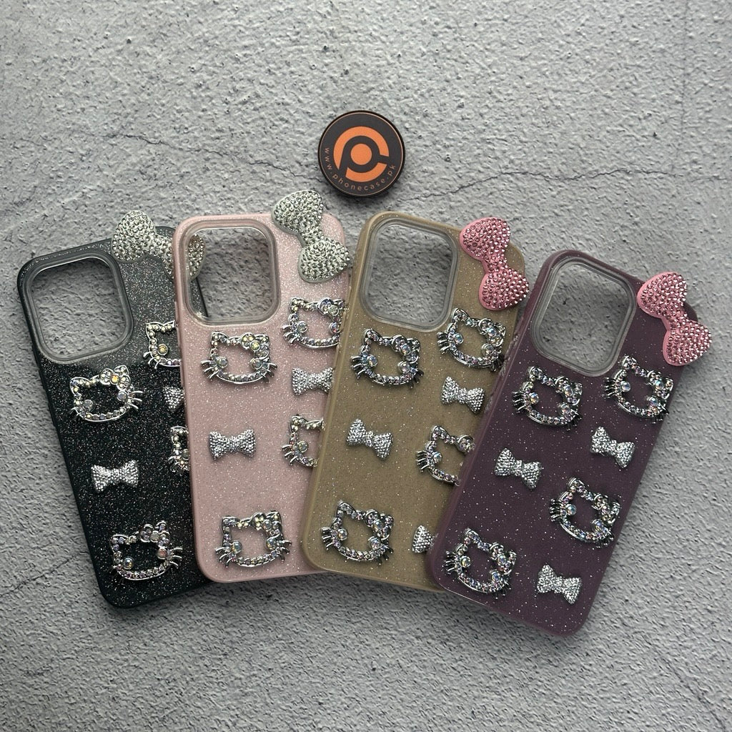 Oppo A6 Pro - Cute Kitty Pookie Glitter Diamond Case