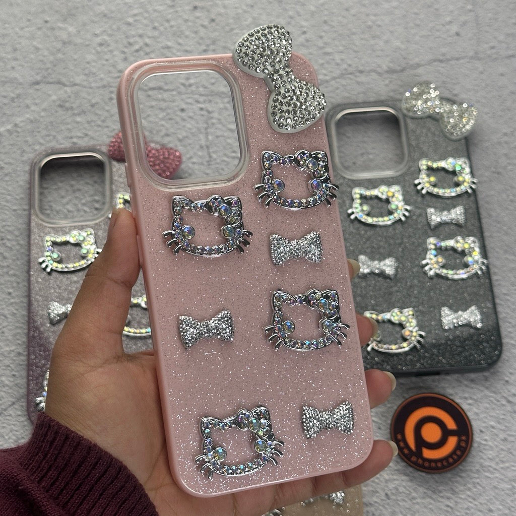 Oppo A6 Pro - Cute Kitty Pookie Glitter Diamond Case
