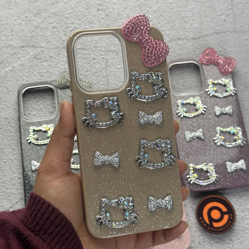 Oppo A6 Pro - Cute Kitty Pookie Glitter Diamond Case