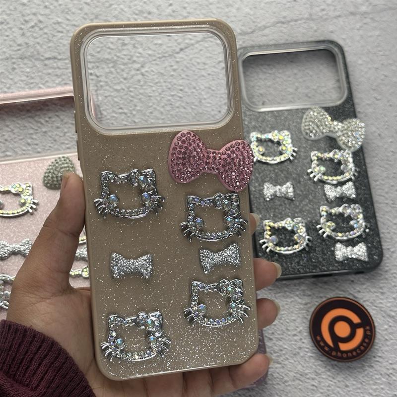 Tecno Spark 40 4G - Cute Kitty Pookie Glitter Diamond Case