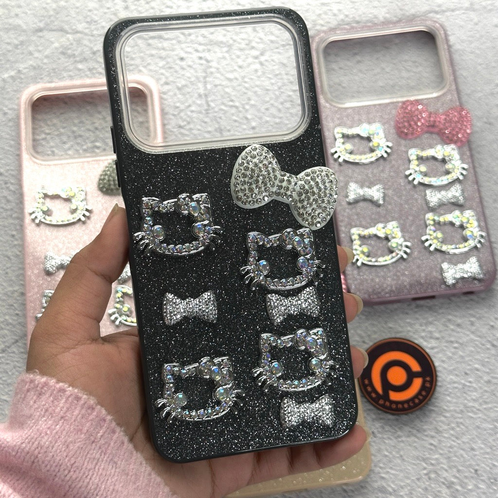 Tecno Spark 40 4G - Cute Kitty Pookie Glitter Diamond Case