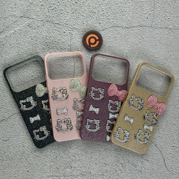 Tecno Spark 40 4G - Cute Kitty Pookie Glitter Diamond Case
