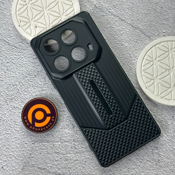 Infinix Note 40 - Durable Anti-Fall Blackout TPU Back Cover with Camera Protection