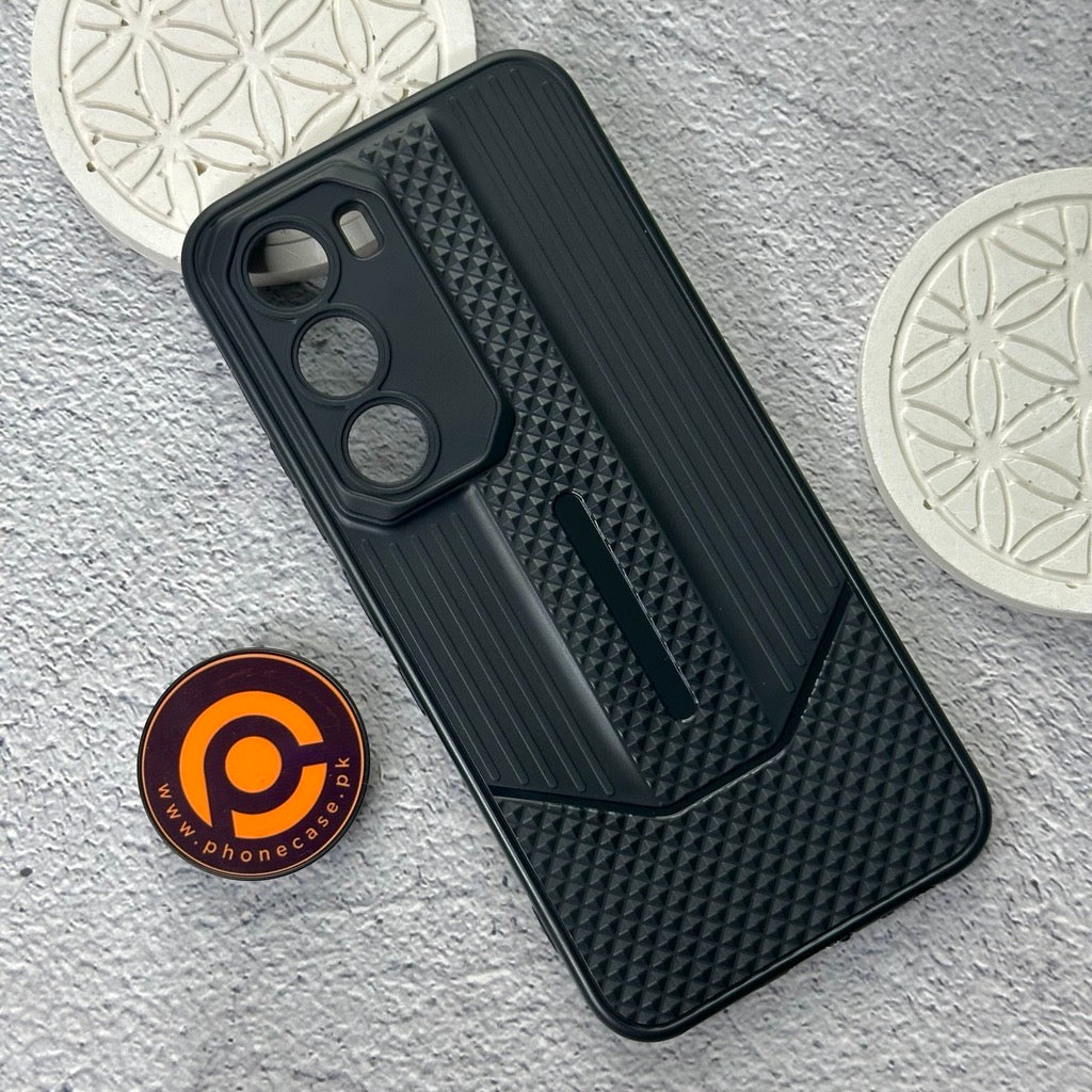 Infinix Hot 60 Pro - Durable Anti-Fall Blackout TPU Back Cover with Camera Protection