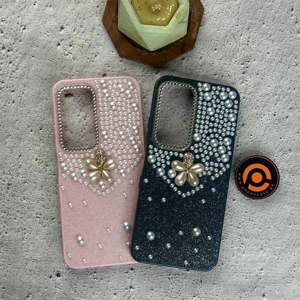 Infinix Hot 60/ Hot 60i - Cute Pearl Blossom Glitter Diamond Case