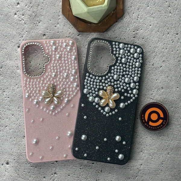 Tecno Spark Go 2/ Infinix Smart 10 - Cute Pearl Blossom Glitter Diamond Case