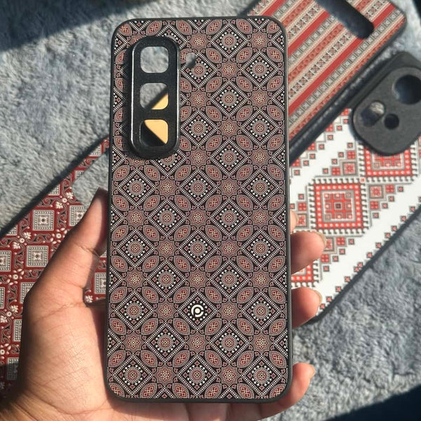 Sindhi Ajrak Art 17 - Ajrak Diamond Repeat - Premium Phone Case - All Models
