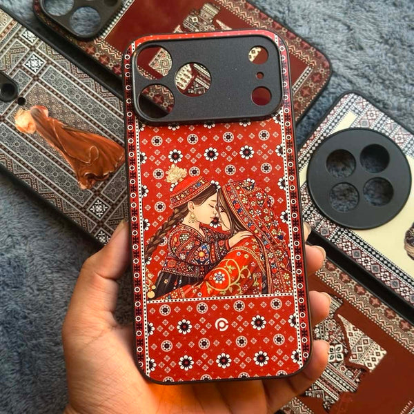 Sindhi Ajrak Art 22 - Love of Sindh -  Premium Phone Case - All Models