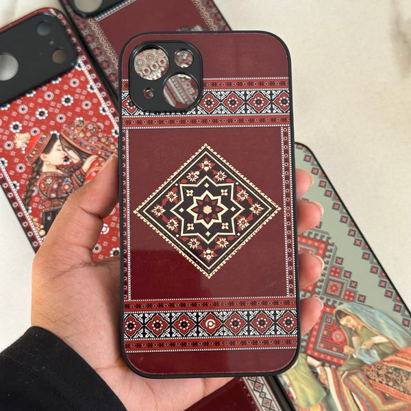 Sindhi Ajrak Art 25 - Chaukri Motif -  Premium Phone Case - All Models