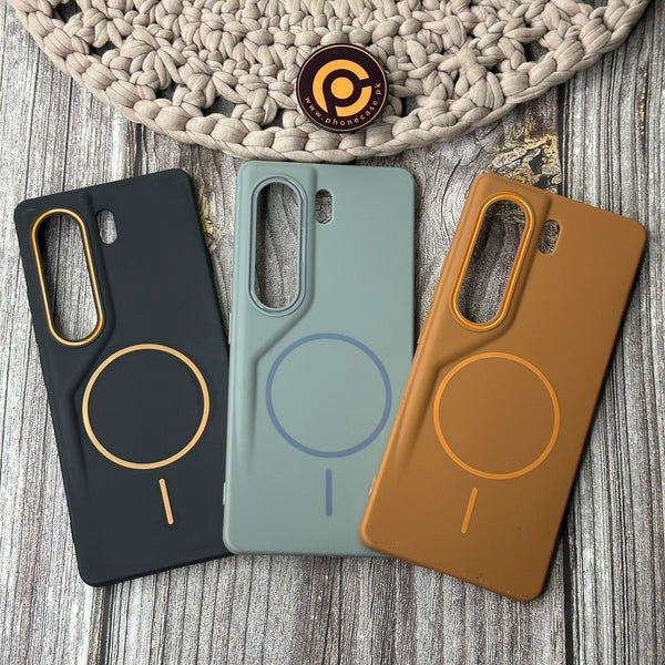 Tecno Camon 40 Pro - Soft Touch Silicone MagFlex Cover with Drop Protection