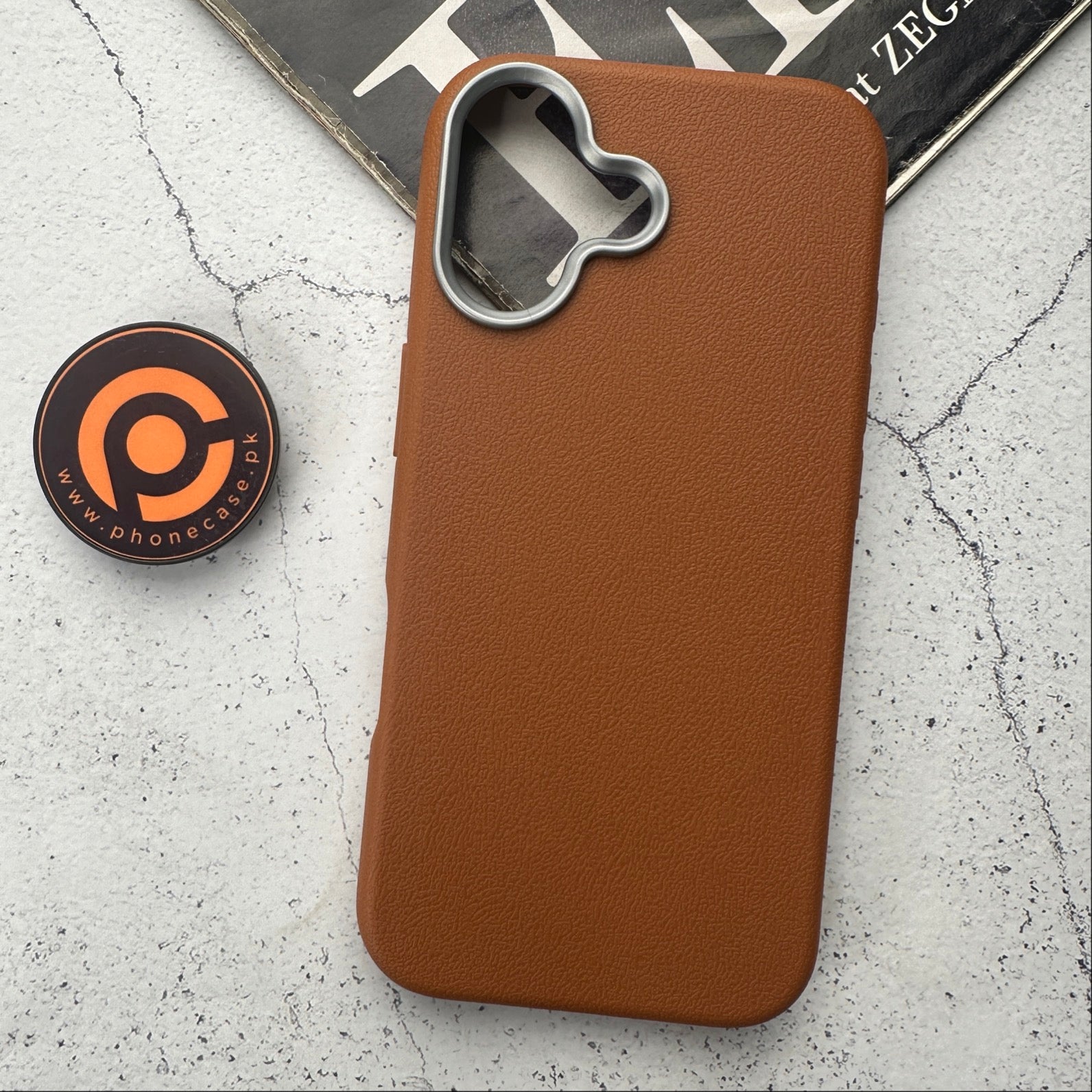 iPhone 17 - Soft Leather Texture Slim TPU Case