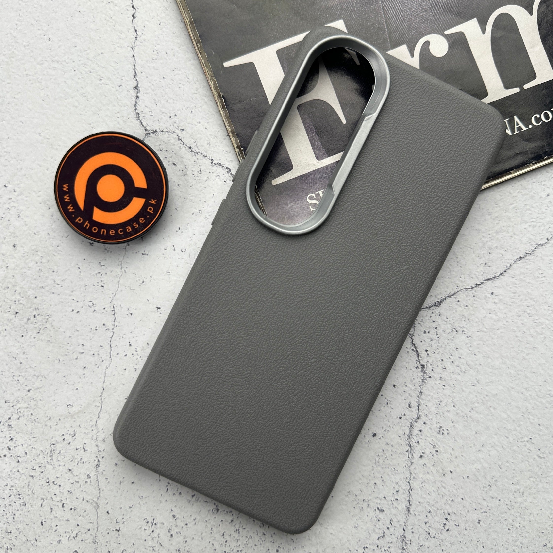 Vivo V50 Lite - Soft Leather Texture Slim TPU Case