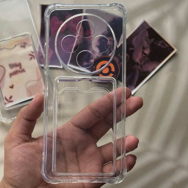 Redmi 14C / Poco C75 4G - Wallet Card Holder Transparent Slot ShockProof Case