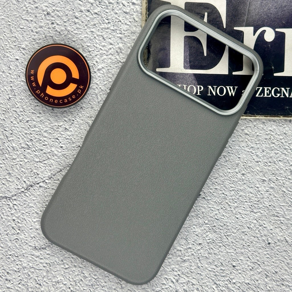 iPhone 17 Pro Max - Soft Leather Texture Slim TPU Case