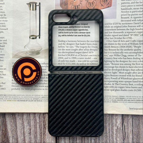 Samsung Galaxy Z Flip 5 - Premium Ultra Thin Carbon Fiber Pattern Case