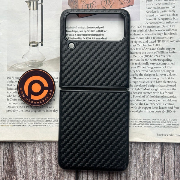 Samsung Galaxy Z Flip 3 - Premium Ultra Thin Carbon Fiber Pattern Case