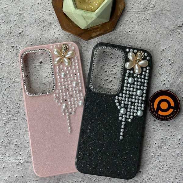 Tecno Spark 40 Pro / Spark 40 Pro Plus - Cute Pearl Blossom Glitter Diamond Case
