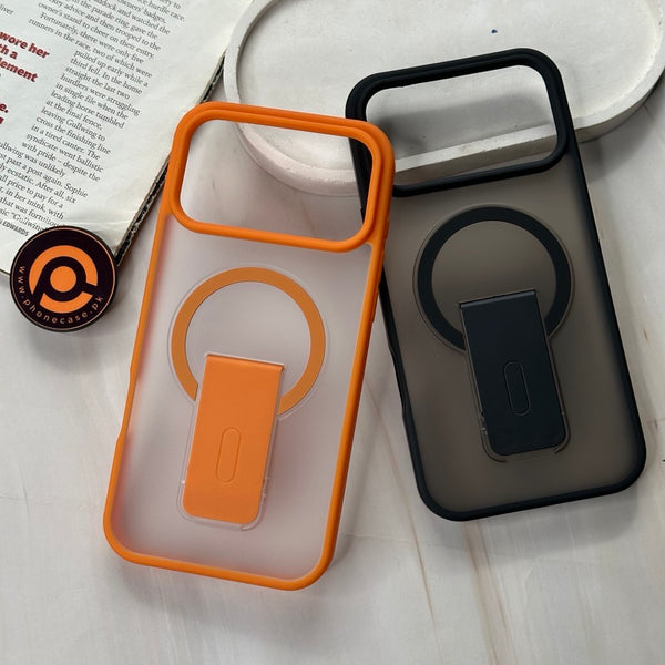 iPhone 17 Pro Max - Premium Icy Frost Magsafe Case With Kick-Stand