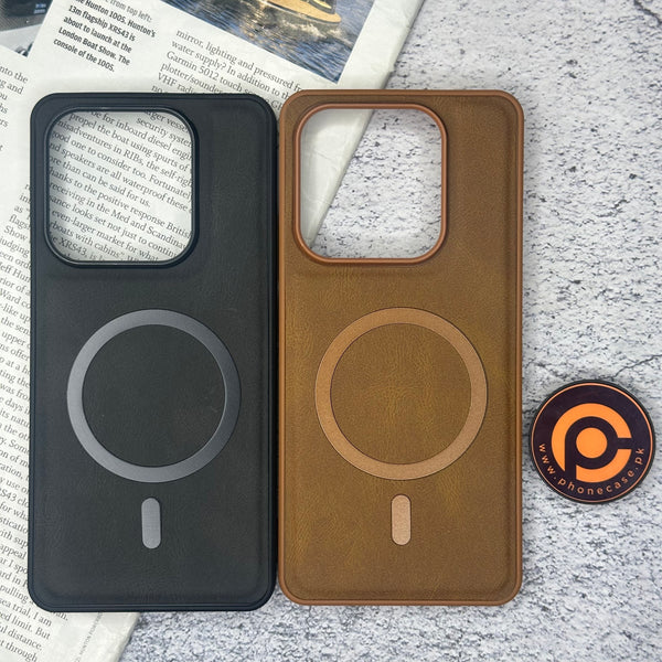 Xiaomi Redmi Note 14 - Elegant Magnetic Grainy Leather Anti-Fingerprint Case
