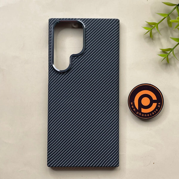 Galaxy S23 Ultra - Matrix Weave - Premium Aramid Fiber MagSafe Case with Built-in Camera Bezel