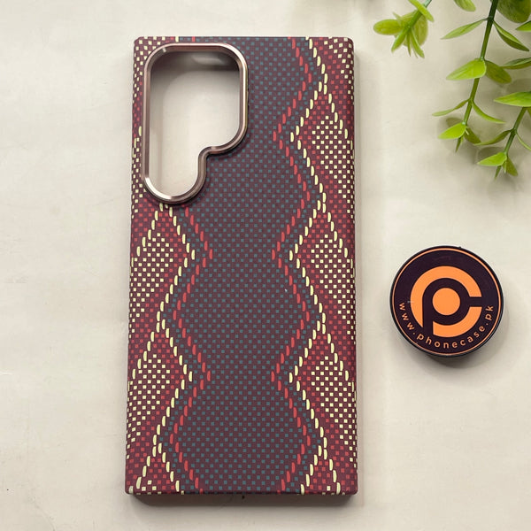 Galaxy S24 Ultra - Python Scale - Premium Aramid Fiber MagSafe Case with Built-in Camera Bezel