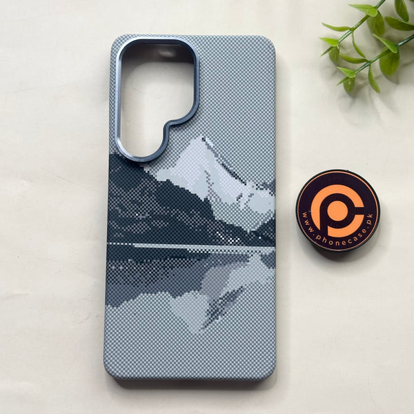 Galaxy S24 Ultra - Frozen Peak - Premium Aramid Fiber MagSafe Case with Built-in Camera Bezel