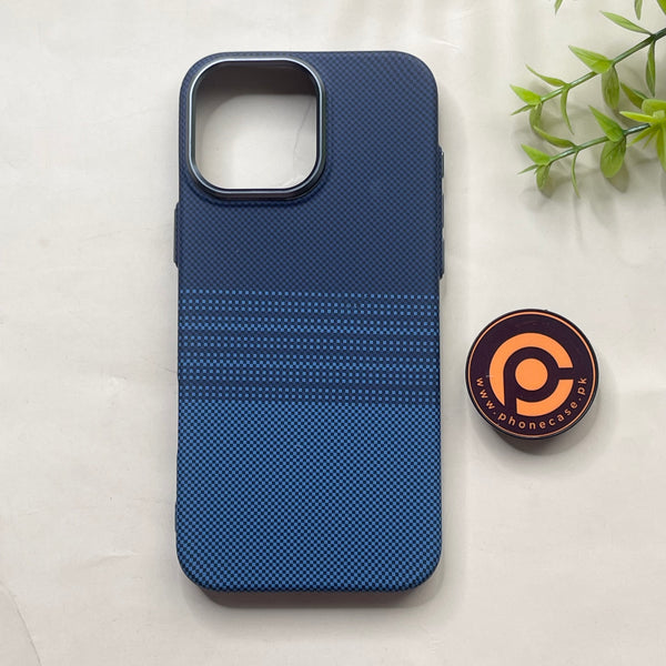 iPhone 16 Pro Max - Pixel Blue - Premium Aramid Fiber Case with Built-in Camera Bezel