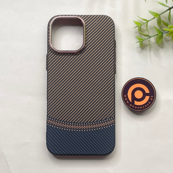 iPhone 16 Pro Max - Golden Wave - Premium Aramid Fiber Case with Built-in Camera Bezel
