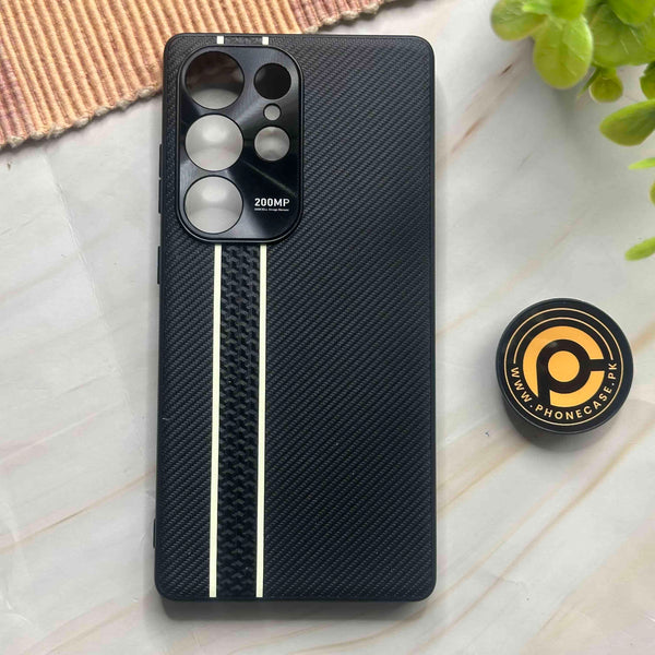 Galaxy S22 Ultra - Veltra Carbon Dual Stripe Case with Anti-Scratch Finish