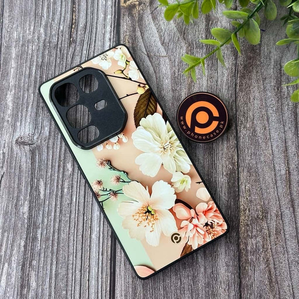Infinix Note 50/ Note 50 Pro - Floral design - Premium Metal Printed Soft Bumper Shockproof Case CS-40938