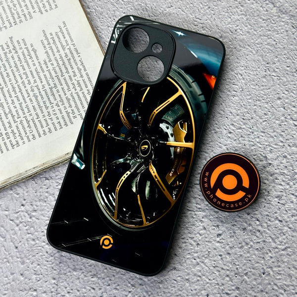 Tecno Spark 40C - Racing Car Red Blade RIM - Premium Metal Printed soft Bumper shock Proof Case   CS-39838