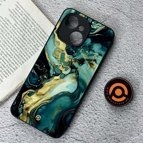 Tecno Spark 40C - Liquid Marble Design 3 - Premium Metal Printed soft Bumper shock Proof Case CS-39842
