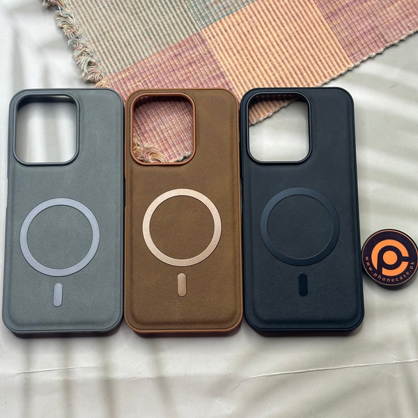 Xiaomi Redmi 15C - Elegant Magnetic Grainy Leather Anti-Fingerprint Case