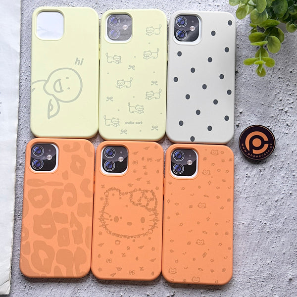 iPhone 12 Pro Max - Cute Bloomi Soft Touch Liquid Silicone Case for Girls
