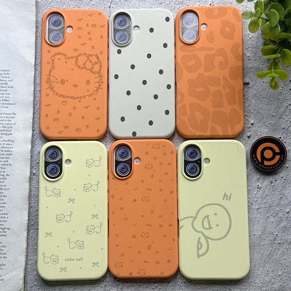 iPhone 16 - Cute Bloomi Soft Touch Liquid Silicone Case for Girls