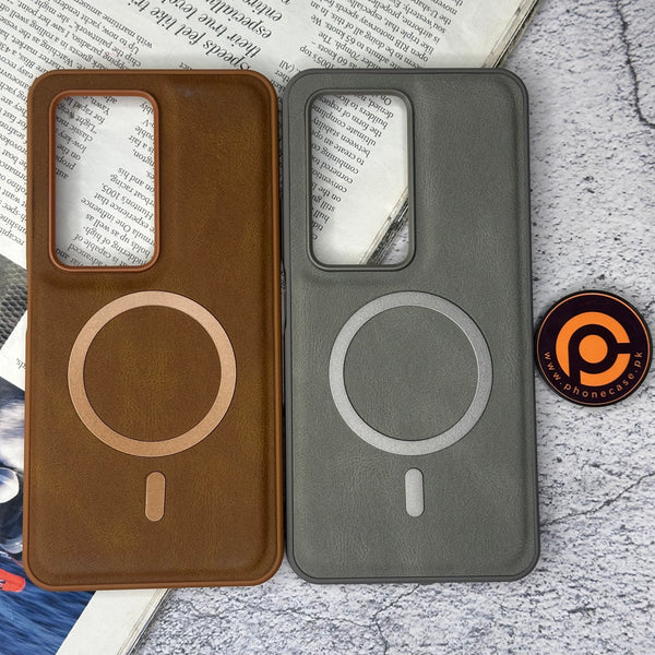 Xiaomi Redmi 15 - Elegant Magnetic Grainy Leather Anti-Fingerprint Case