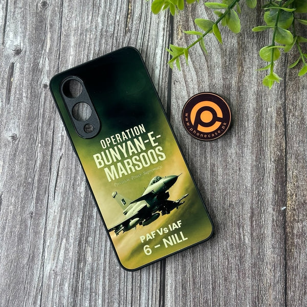 Vivo Y17S - PAF Jet Design 1 - Premium Printed Glass soft Bumper shock Proof Case CS-42124